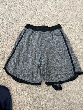 Abercrombie Kids Grey Athletic Shorts with Black Trim
